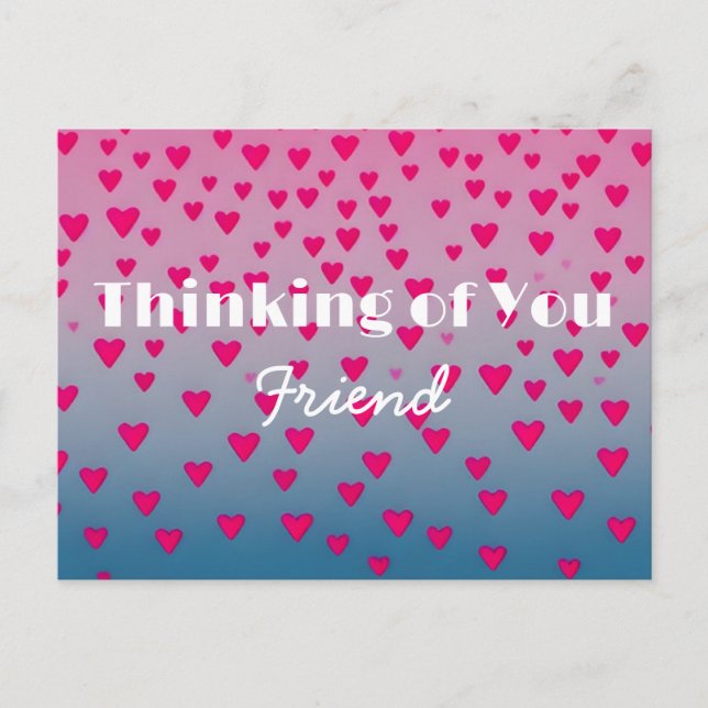 Thinking of You My Friend Postcard (Front)