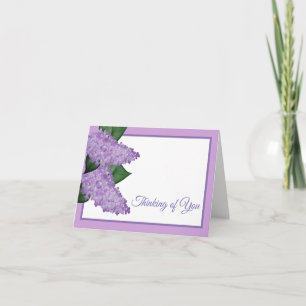 Thinking of You Note Card-Lilacs Card