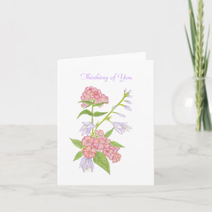 Thinking of you notecard to personalise