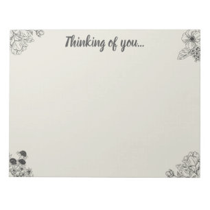Thinking of you notepad for couples