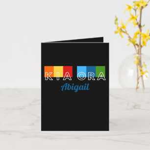 Thinking of You, NZ Māori language Greeting Card