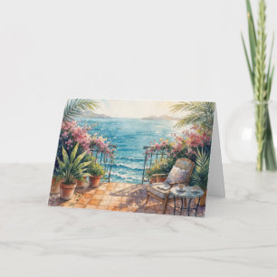 Thinking of You Ocean Terrace with a Peaceful View Card