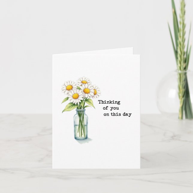 Thinking of you on this day Card (Front)