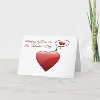 Thinking Of You On Valentine's Day Card