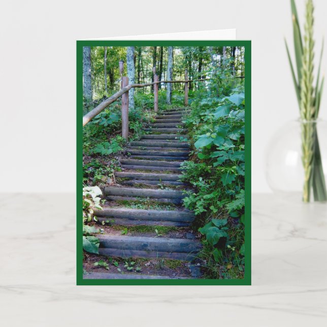 Thinking of you one step at a time card (Front)