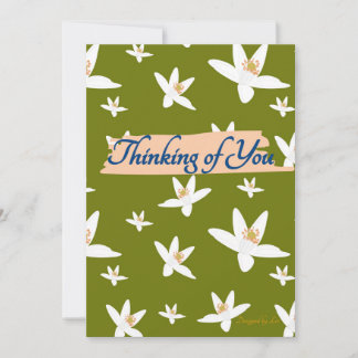 Thinking of You Orange Blossom Greeting Cards