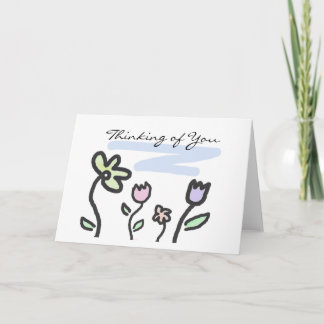 Thinking of You - Pastel Garden Card