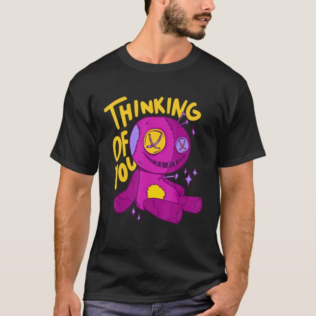 Thinking Of You Pastel Goth Creepy Voodoo Doll Aes T-Shirt (Front)