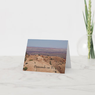 Thinking of you / Pensando en ti Spanish Card