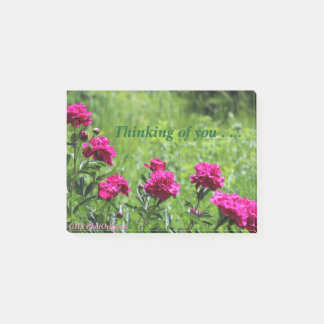 Thinking of You peonies Post-it Notes