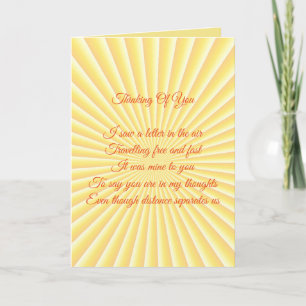 Thinking of You Personalised Card