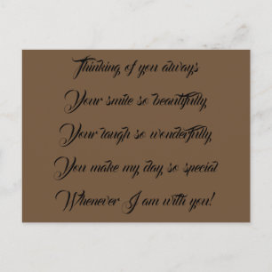 Thinking of you postcard