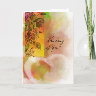 Thinking of You-rainbow rosses Card