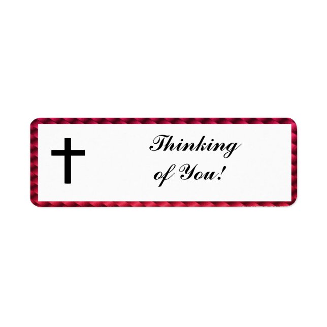 THINKING OF YOU-RETURN ADDRESS LABLES (Front)