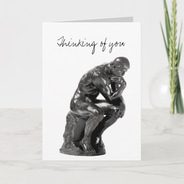 Thinking of You - Romantic Rodin Card (Front)