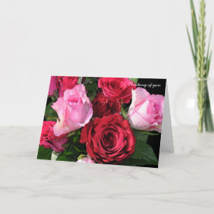 Thinking of you   Roses Card