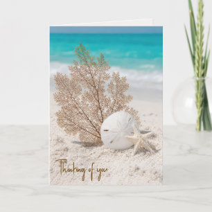 Thinking of You Sea Fan and Starfish Card