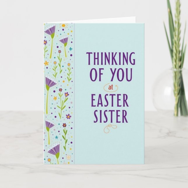 Thinking Of You Sister Card (Front)