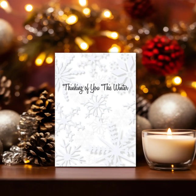 Thinking of You – Snowflake Winter Card (Creator Uploaded)