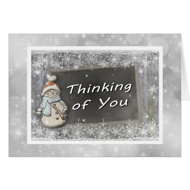 Thinking Of You Snowman (Front Horizontal)