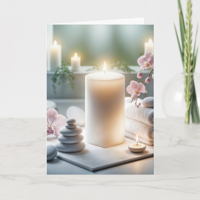 Thinking of You Spa Candles Card (Front)