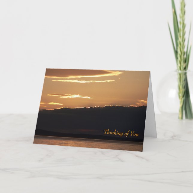 "Thinking of You" Sunset Card (Front)