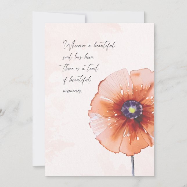 Thinking of You Sympathy Anniversary Card (Front)