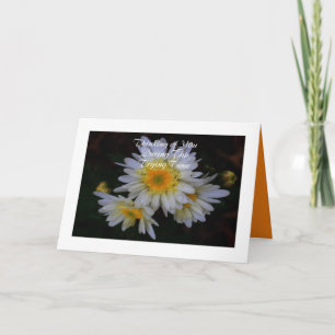 Thinking of You Sympathy Card with Mums