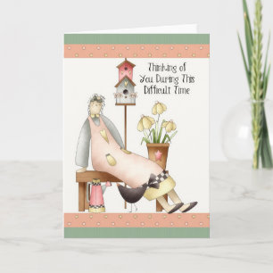 Thinking of You Sympathy Soft Prim Greeting Card
