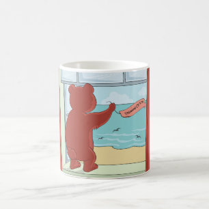 Thinking of You Teddy Bear Missing You Cute Art Coffee Mug