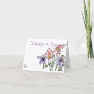 Thinking of you thank you card