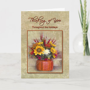 Thinking of You throughout the Holidays Holiday Card