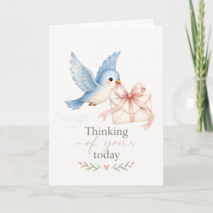 Thinking of You Today Bluebird Greeting Card