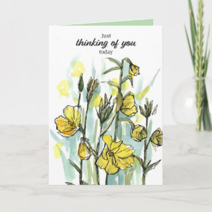 Thinking of You Today Prayers Wildflowers Card