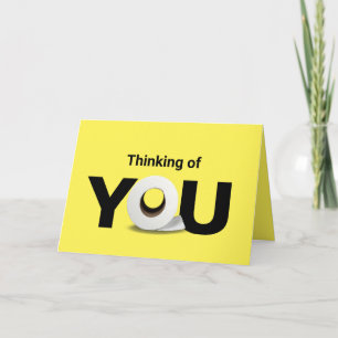 thinking of you toilet paper roll card