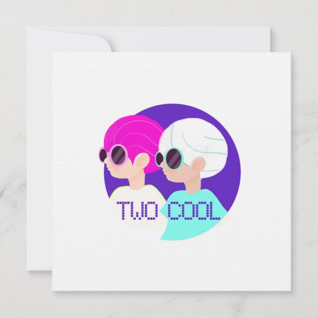 Thinking of you Two Cool Friendship Card (Front)