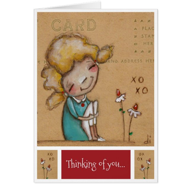 Thinking of You - Valentine Card (Front)