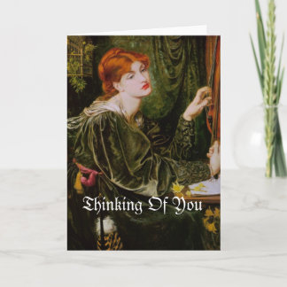 Thinking of you, vintage image greeting card