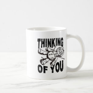 Thinking Of You Voodoo Doll Funny Halloween 2024  Coffee Mug