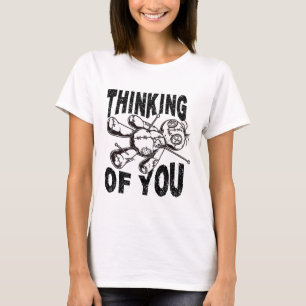 Thinking Of You Voodoo Doll Funny Halloween 2024 T-Shirt