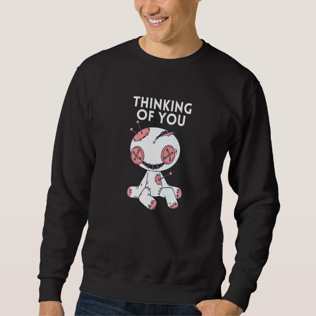 Thinking Of You Voodoo Doll Premium Sweatshirt (Front)