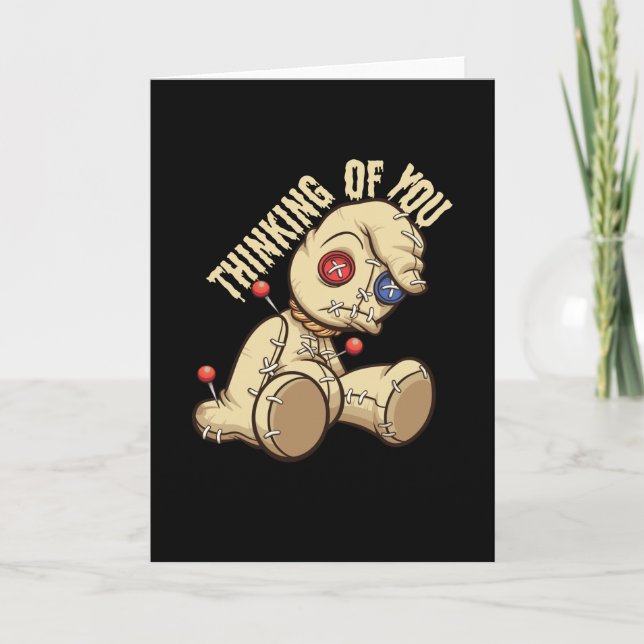 Thinking Of You Voodoo Doll Voodoo Card (Front)