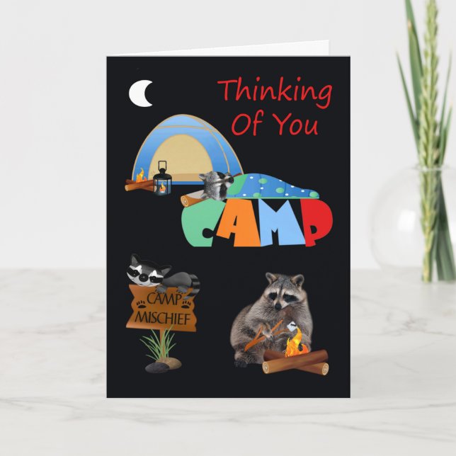 Thinking Of You While You're Away At Summer Camp Card (Front)