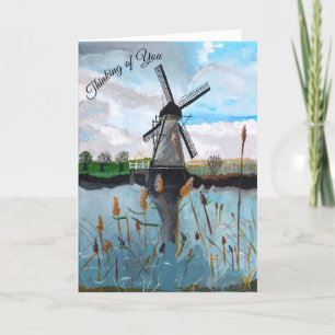 "Thinking of You" - Windmill - Wishing You Joy Thank You Card