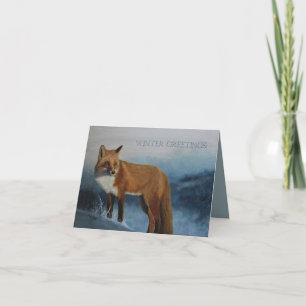 Thinking Of You - Winter Fox Card