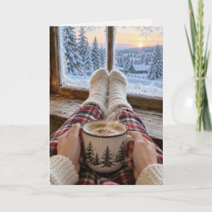 Thinking of You Winter Hot Chocolate Card