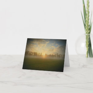 THINKING OF YOU - Winter Sun Rise in the Park Card