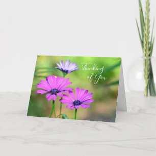 Thinking of You with flowers Card