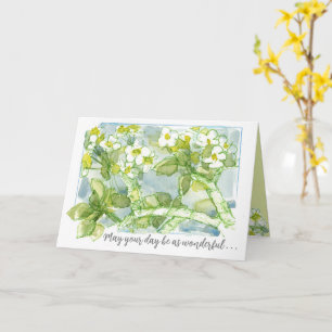 Thinking of You Wonderful Day Spring Flowers Card