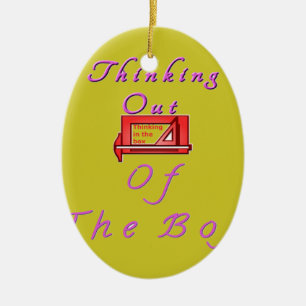 Thinking out of the box. ceramic tree decoration